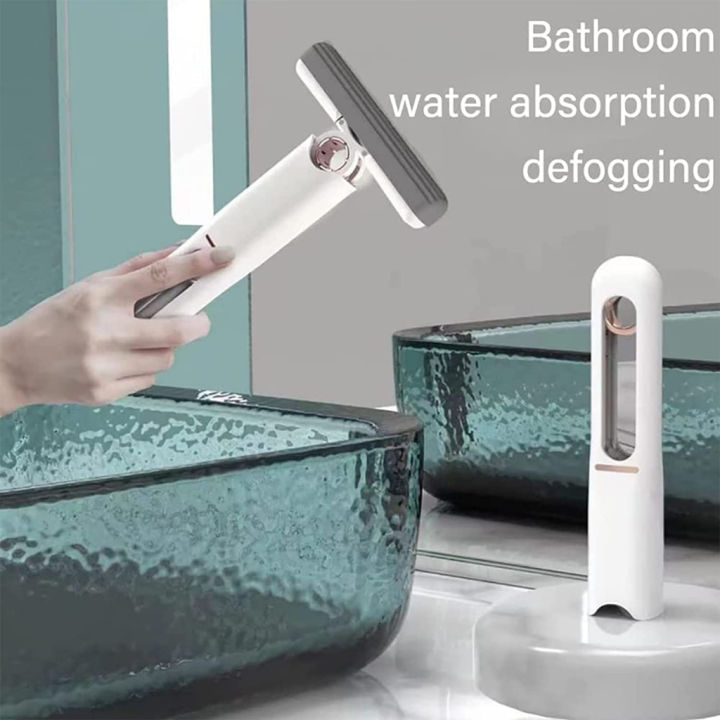 IRhea Mini Handheld Mop Portable Cleaning Mop Bathroom Car Window Glass  Sponge Cleaning Tool